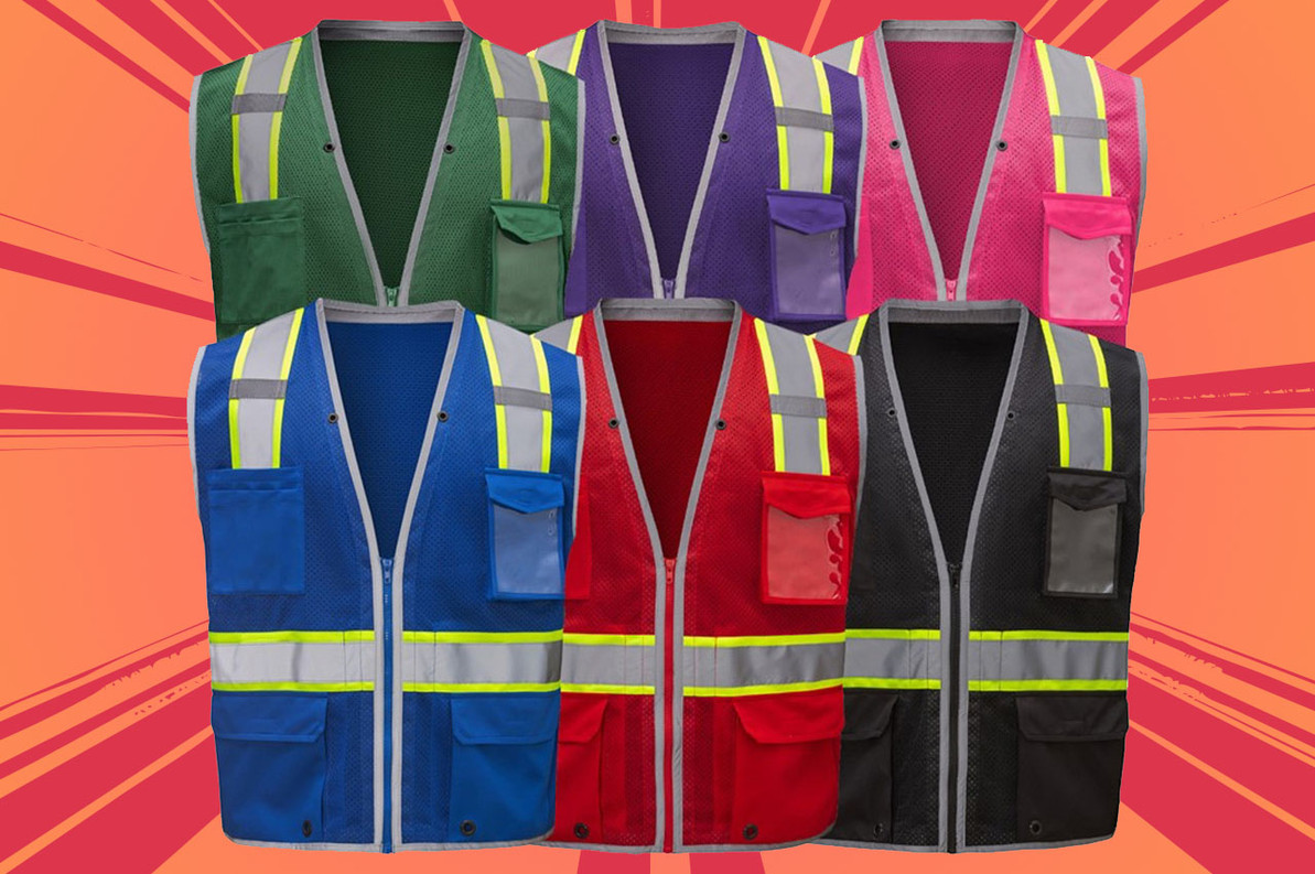 Heavy Duty Work Vest with Multi Colors