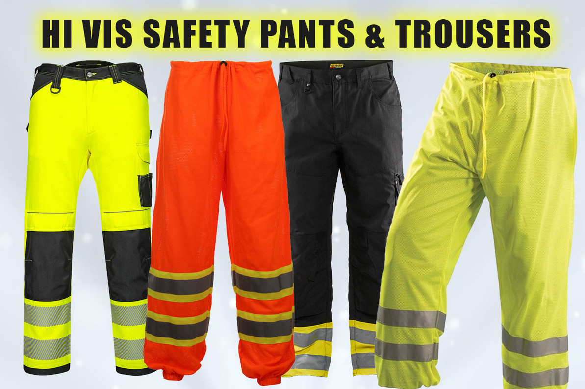 Jonsson Workwear | 100% Cotton Reflective Work Trousers