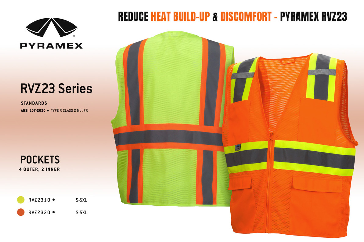 Reduce Heat Build-Up & Discomfort - Pyramex RVZ23