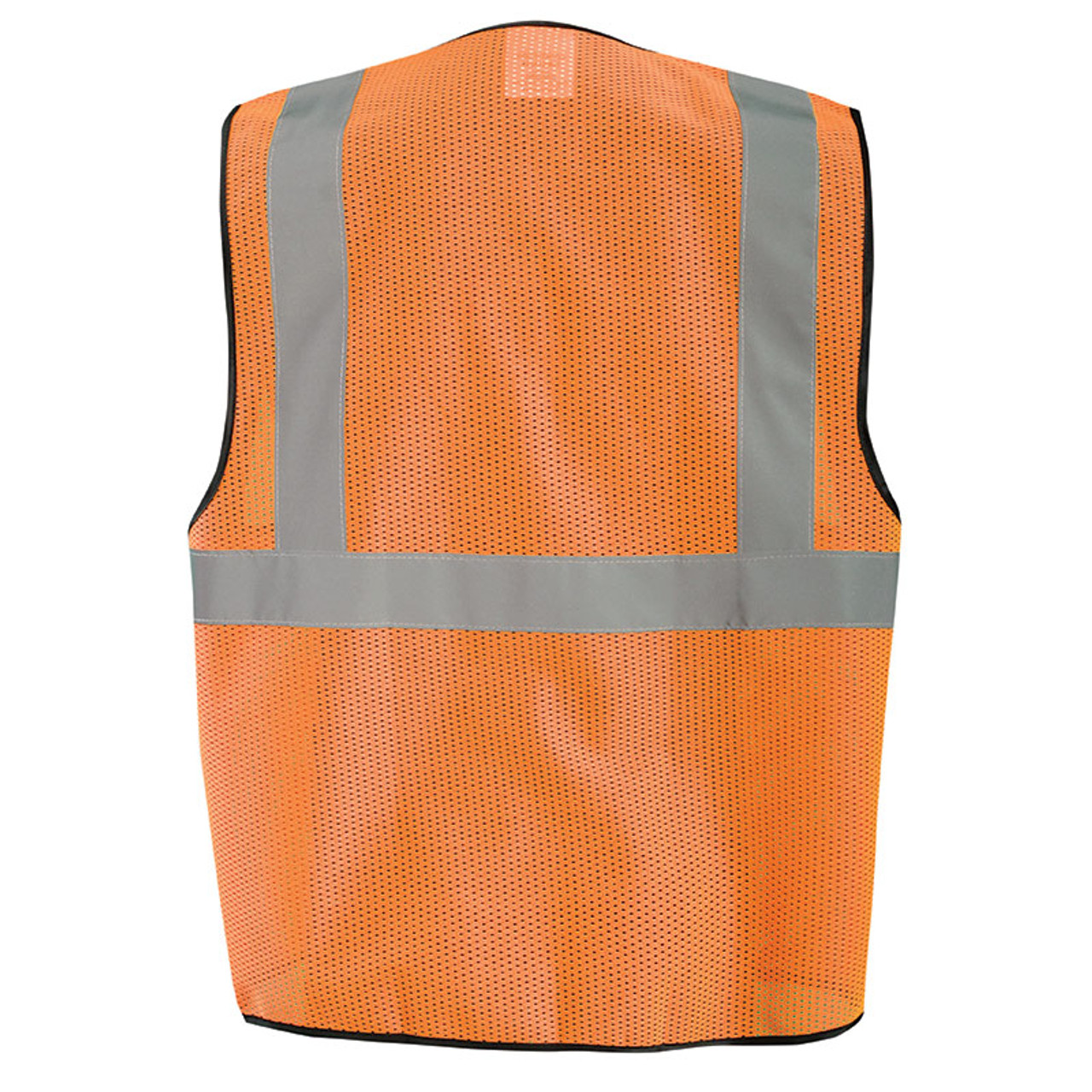 Occunomix Class 2 Hi Vis Vest Economy Mesh Zipper Front ECO-GCZ