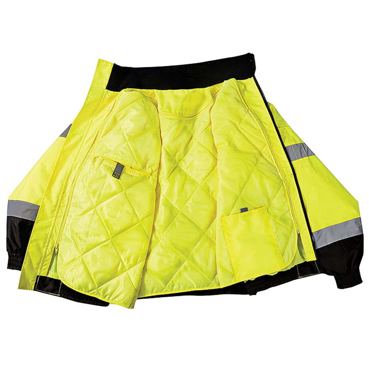 Occunomix Class 3 Hi Vis 2-in-1 Black Bottom Bomber Jacket LUX-350