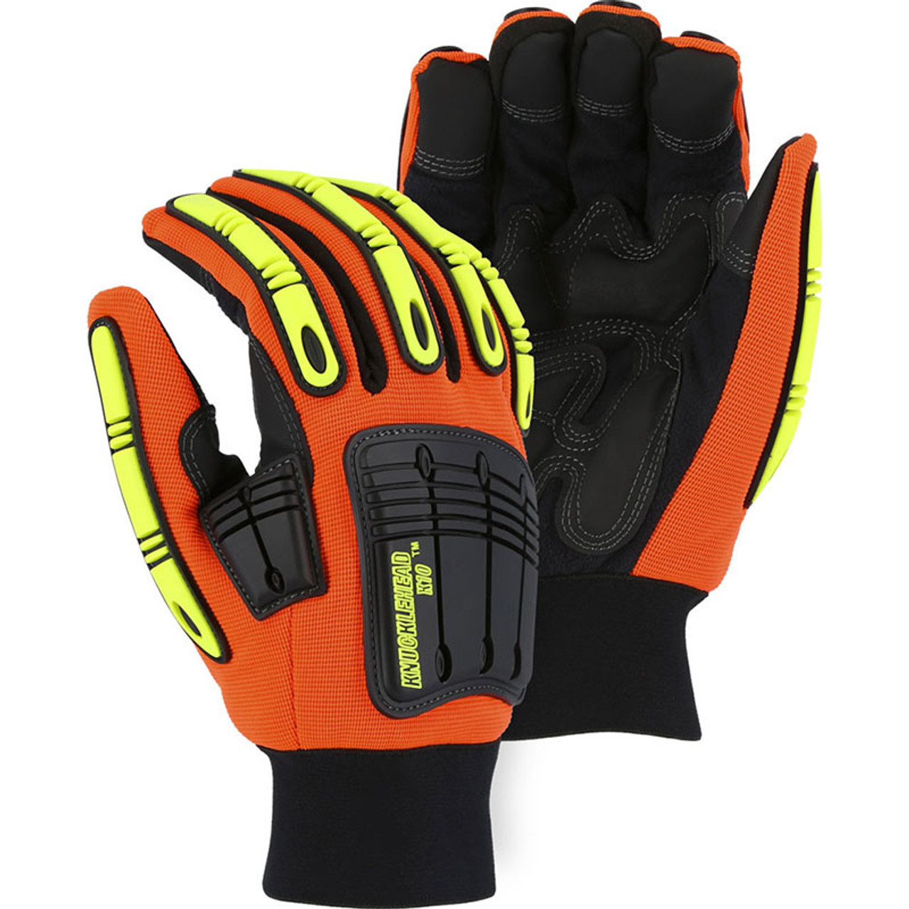 POWERGRAB Thermo Hi-Vis Microfinish Grip Lime Gloves