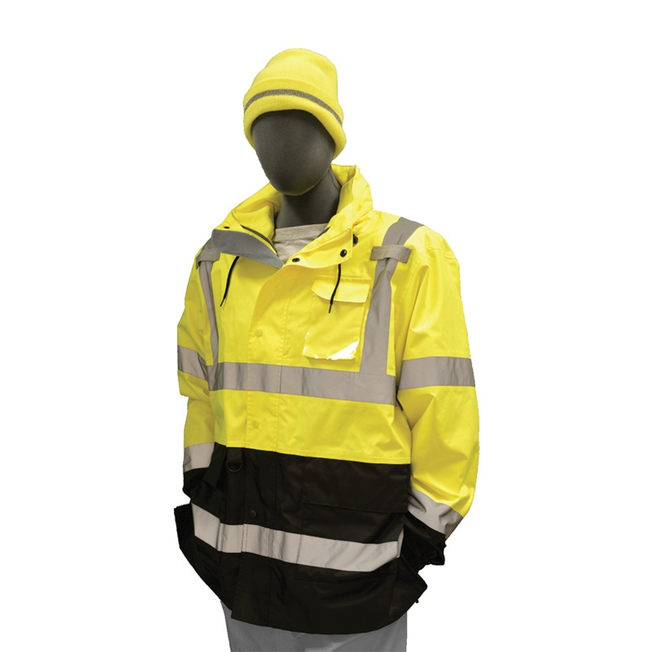 Majestic Class 3 Hi Vis Yellow Maxx-On Rain Parka 75-1307