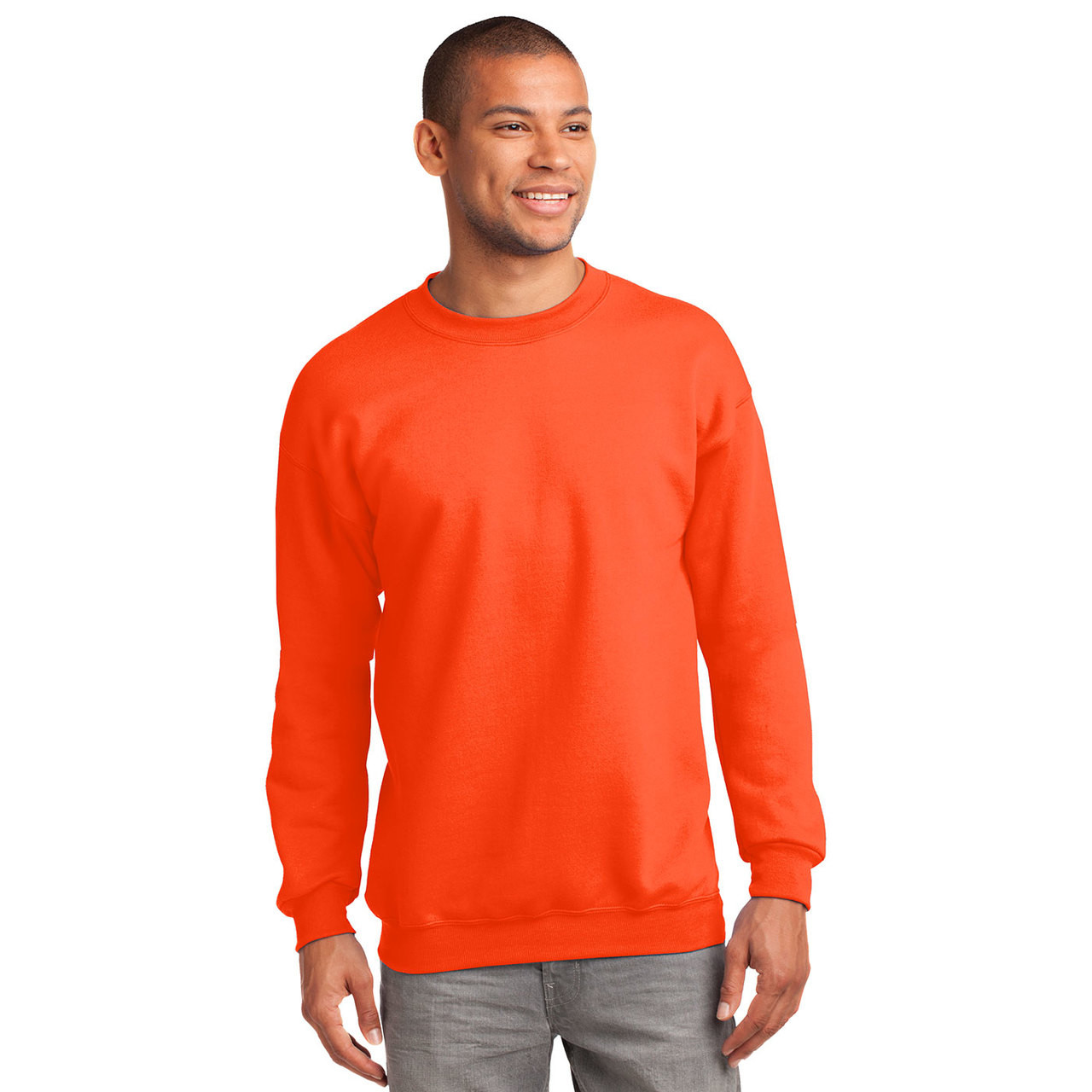 Port and Company Enhanced Visibility Crewneck Sweatshirt PC90