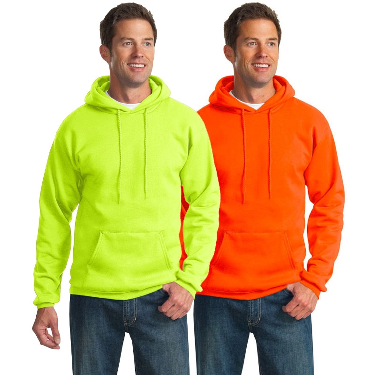 Port and Company Enhanced Visibility Hooded Sweatshirt PC90H