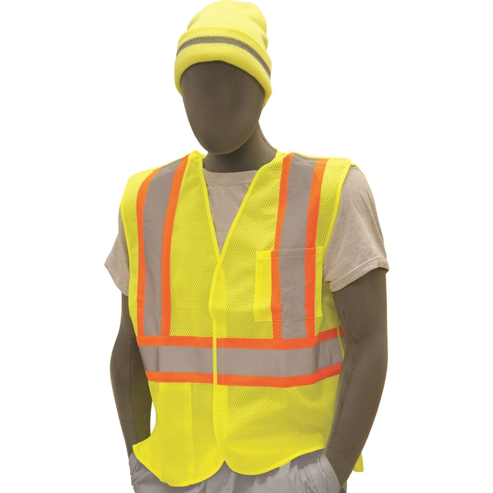 Majestic Class 2 Hi Vis Yellow X-Back 5-Point Breakaway Safety