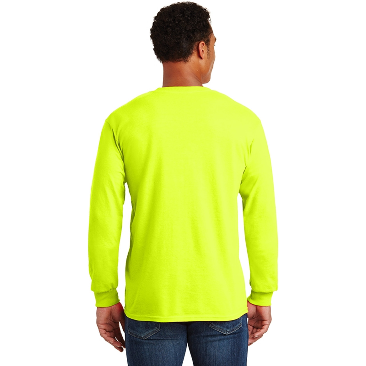 Visibility Ultra Cotton Long Sleeve T-Shirt with Pocket 2410