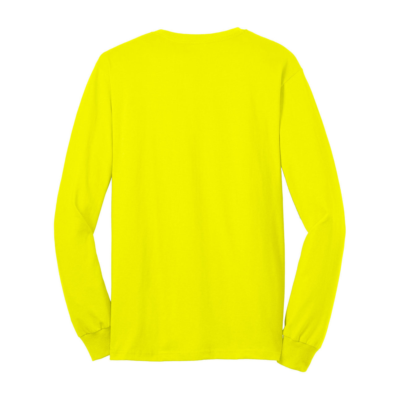 Gildan Enhanced Visibility Ultra Cotton Long Sleeve T-Shirt with Pocket 2410