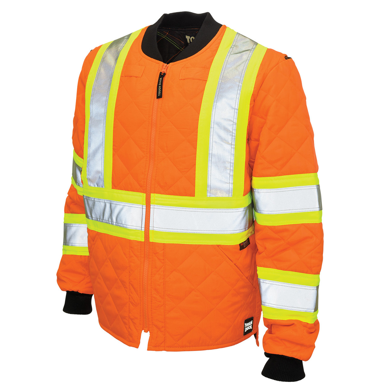 Tough Duck Class 2 Hi Vis Two-Tone X-Back Quilted Jacket S432