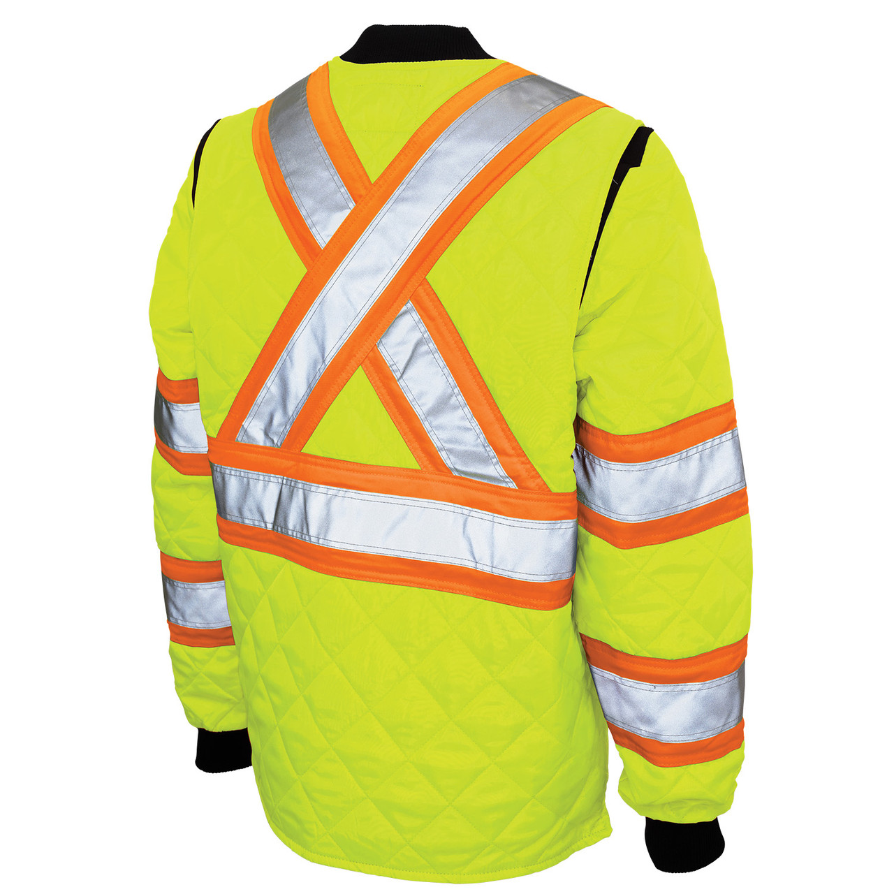 Tough Duck Class 2 Hi Vis Two-Tone X-Back Quilted Jacket S432