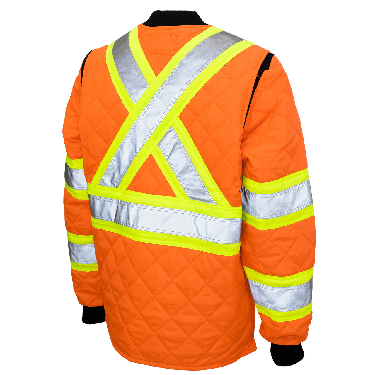 Tough Duck Class 2 Hi Vis Two-Tone X-Back Quilted Jacket S432