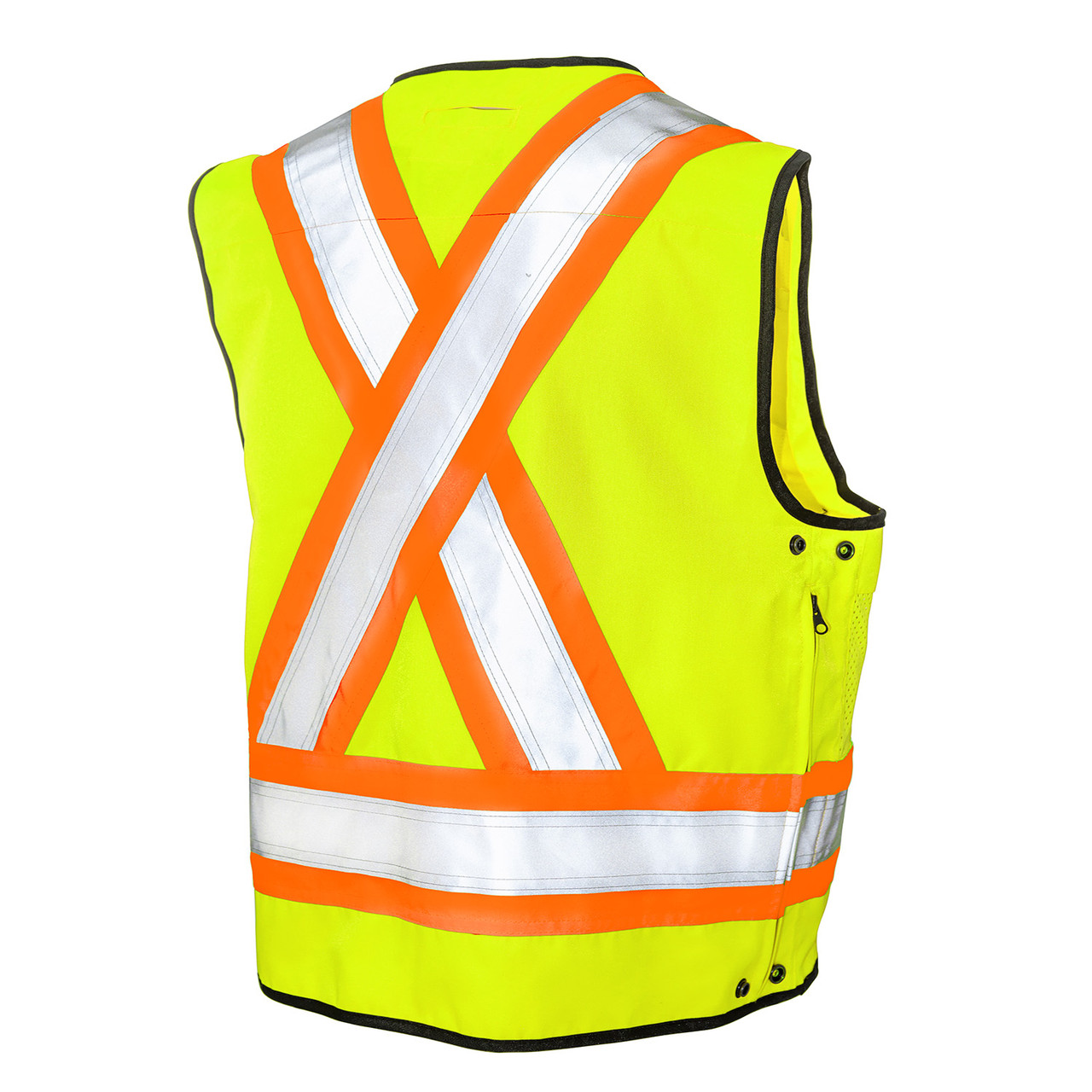 Tough Duck Class 2 Hi Vis Two-Tone X-Back Surveyor Safety Vest S313