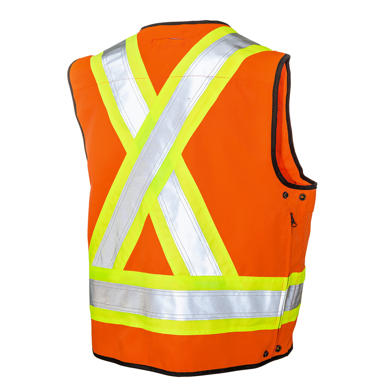 Tough Duck Class 2 Hi Vis Two-Tone X-Back Surveyor Safety Vest S313