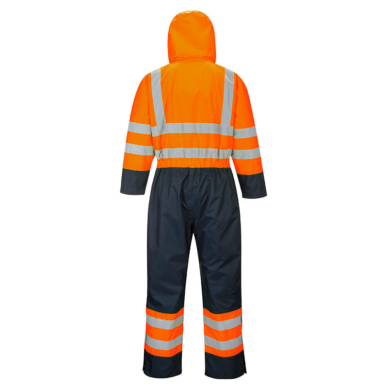 PortWest Class 3 Hi Vis Quilt Lined Coveralls S485