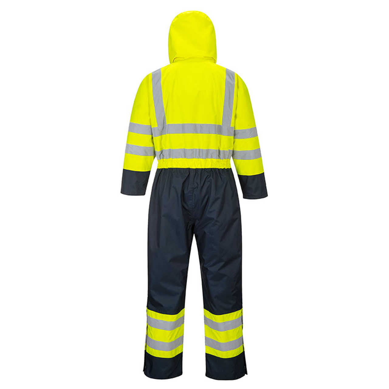 Portwest S485 - Hi-Vis Contrast Coverall (Yellow/Navy)