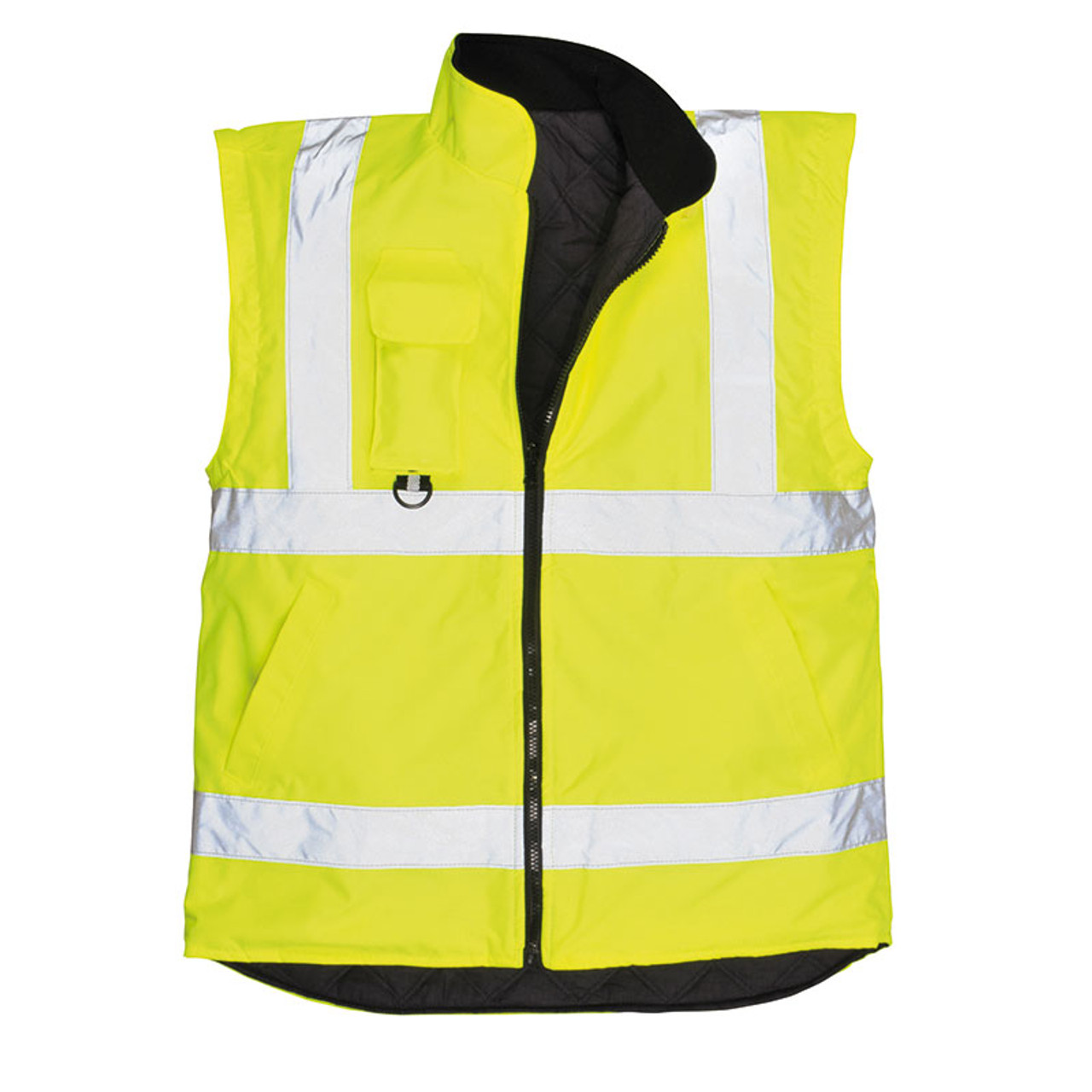 PortWest Class 3 Hi Vis Yellow 7-in-1 Traffic Jacket US427