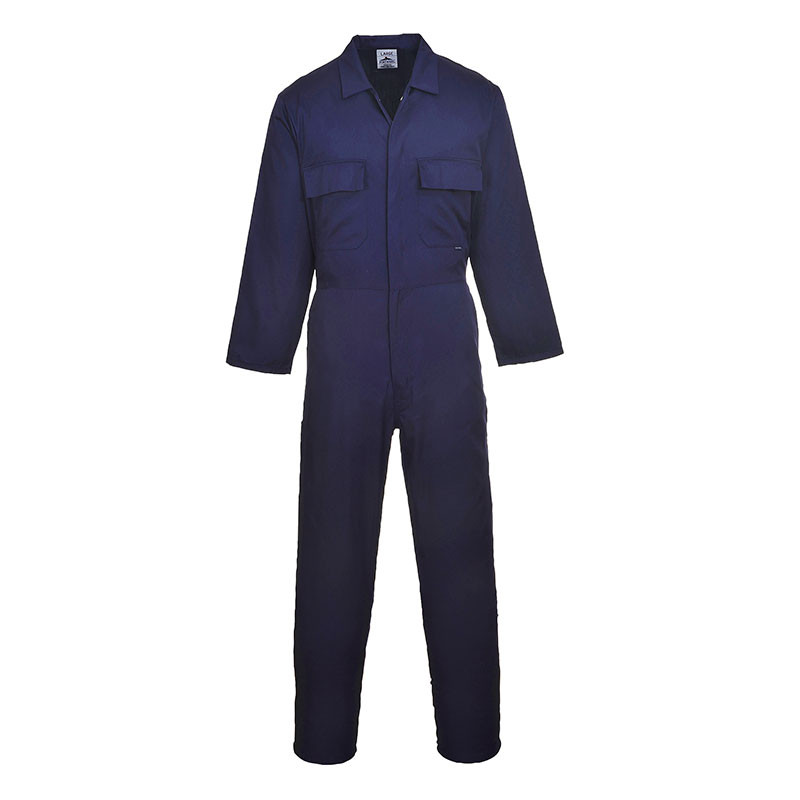 PortWest Polycotton Navy Unlined Coverall S999NA