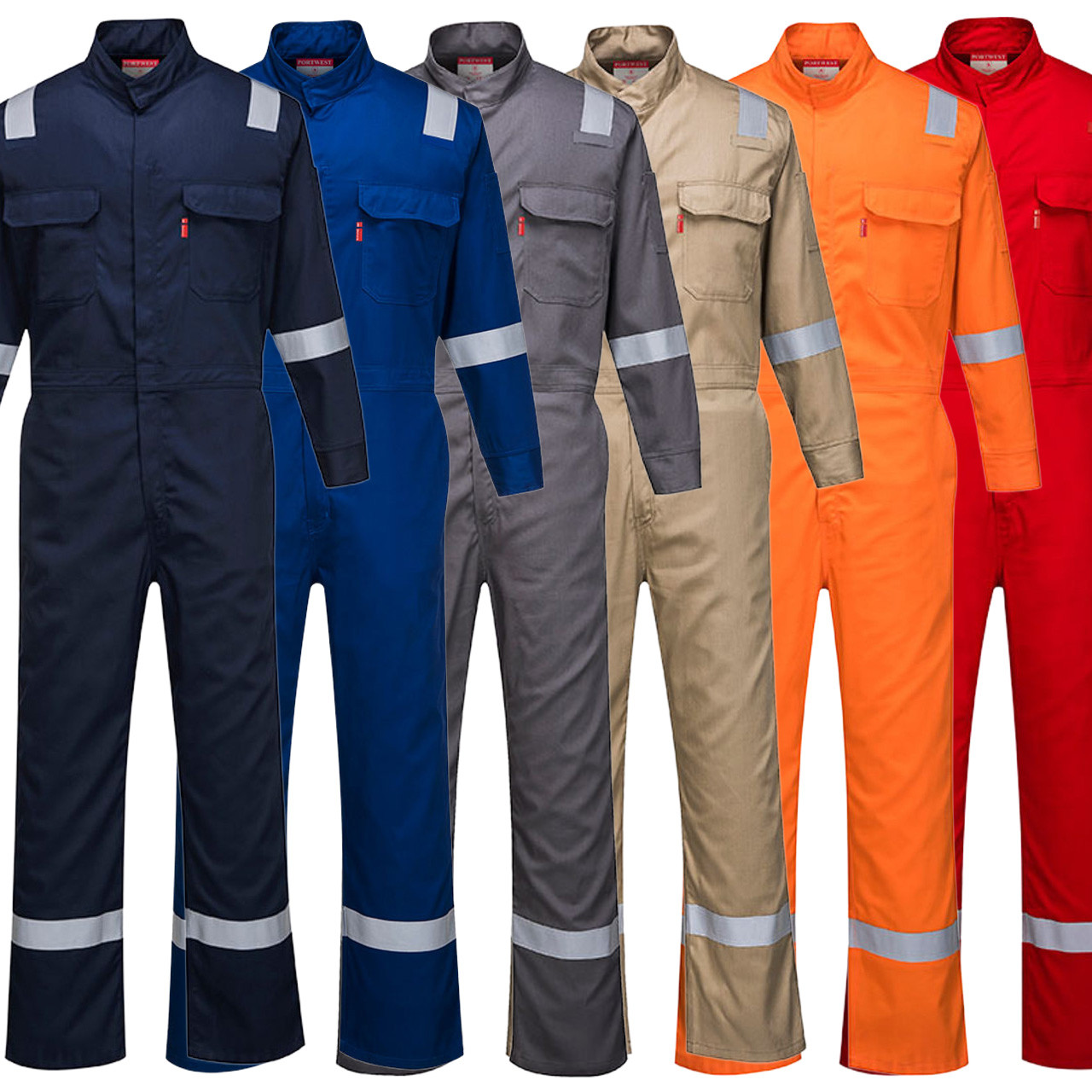 ジャケット・アウター NICENESS DMELLO RIPSTOPBOXTUCK COVERALL PortWest FR Bizflame Iona Unlined Coverall FR94