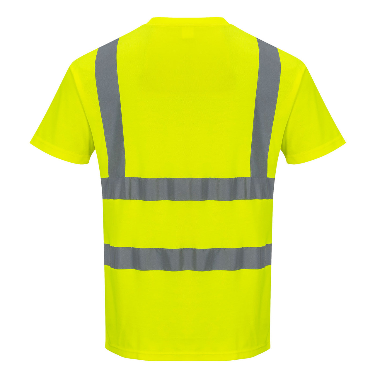 PortWest Class 2 Hi Vis Cotton Comfort T-Shirt with 35 UPF Protection S170