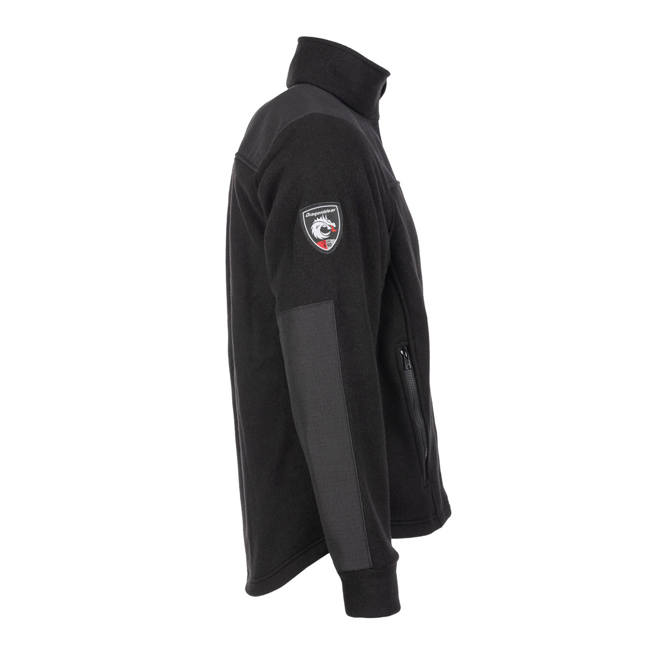 DragonWear FR Exxtreme Black Rip-Stop Nomex Super Fleece Made in 