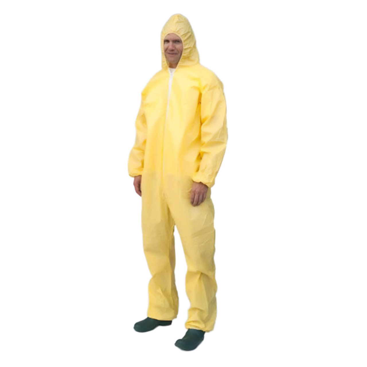 Sunrise SunShield Bound Seam Yellow Disposable Coverall S5428B 