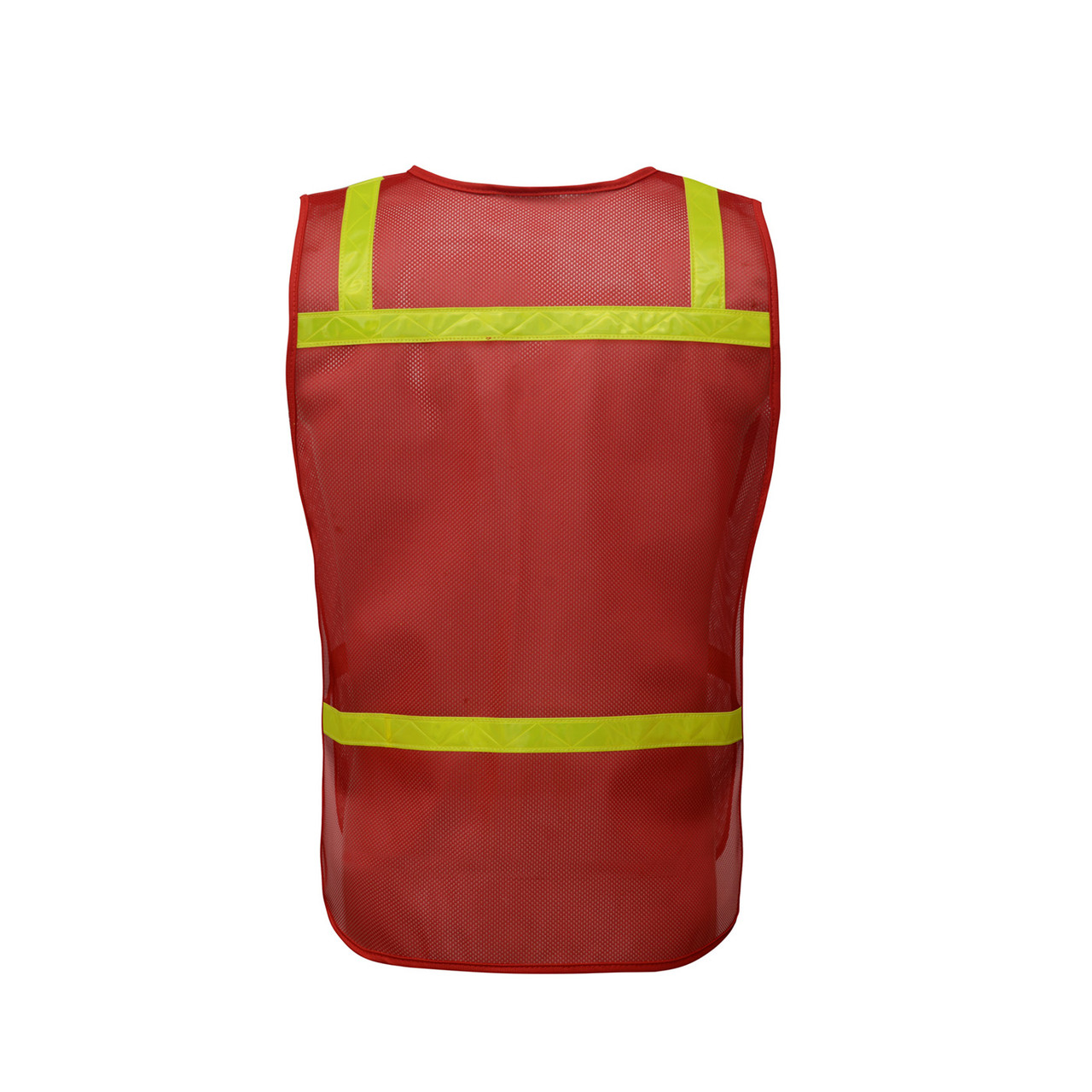 red mesh safety vest