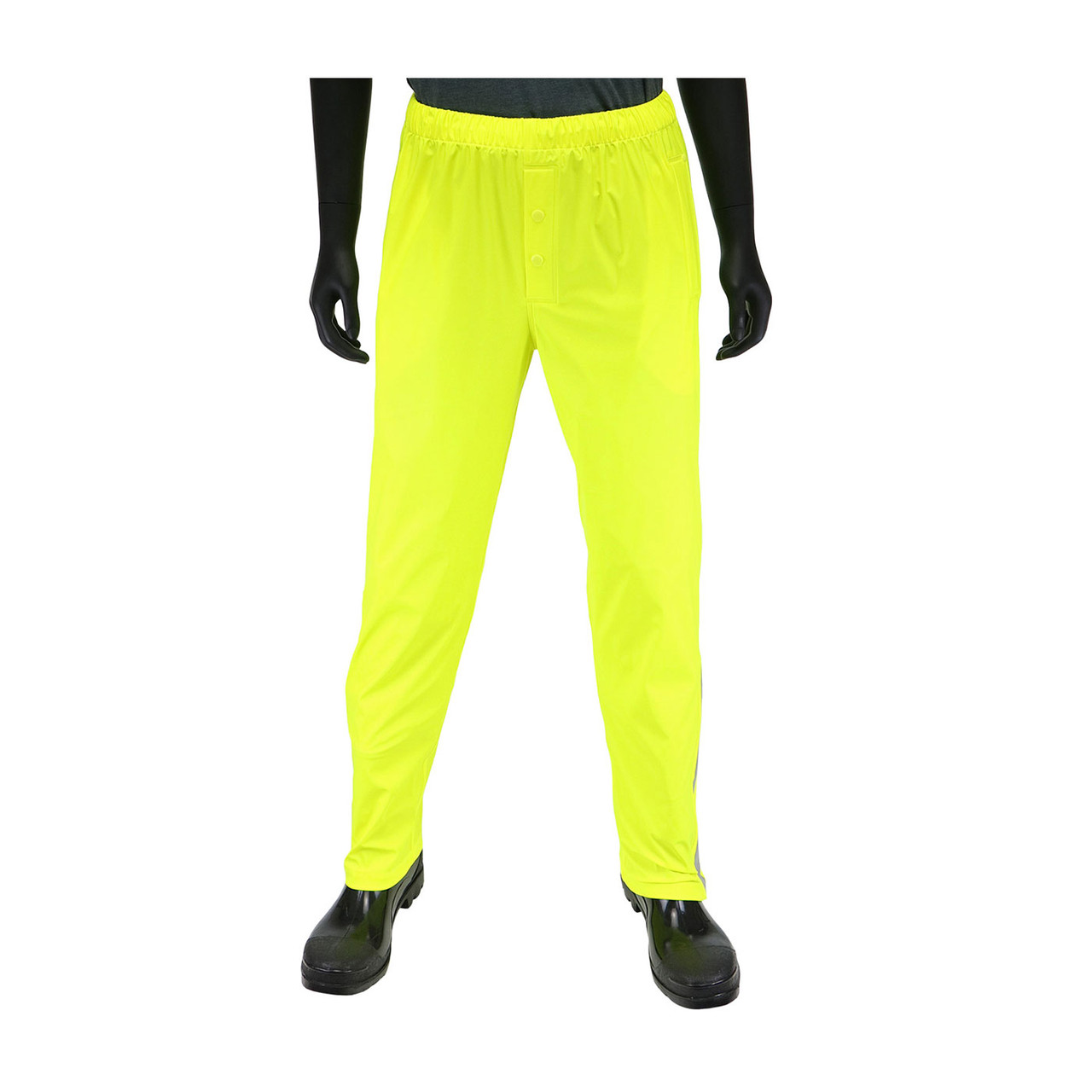 yellow stretch pants