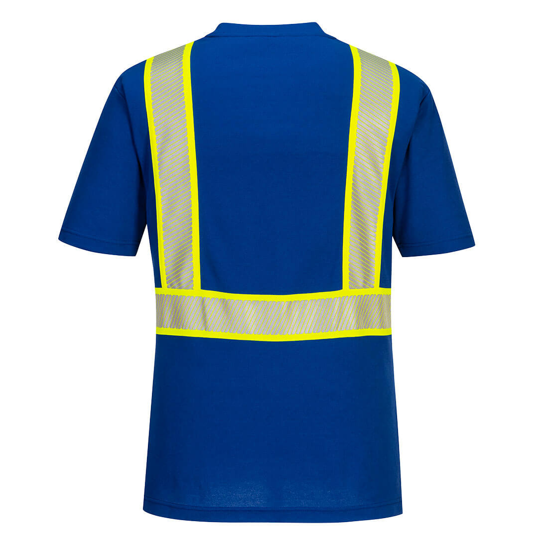 PortWest Enhanced Visibility Iona T-Shirt Black - Blue - Red S396