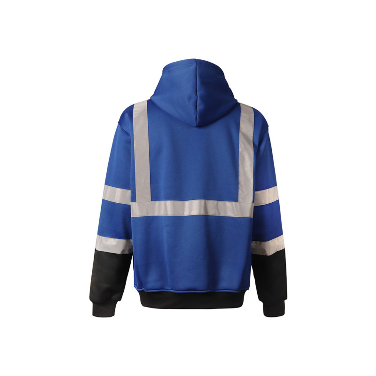 GSS Non-ANSI Enhanced Visibility Blue Reflective Pullover Hoodie 7013