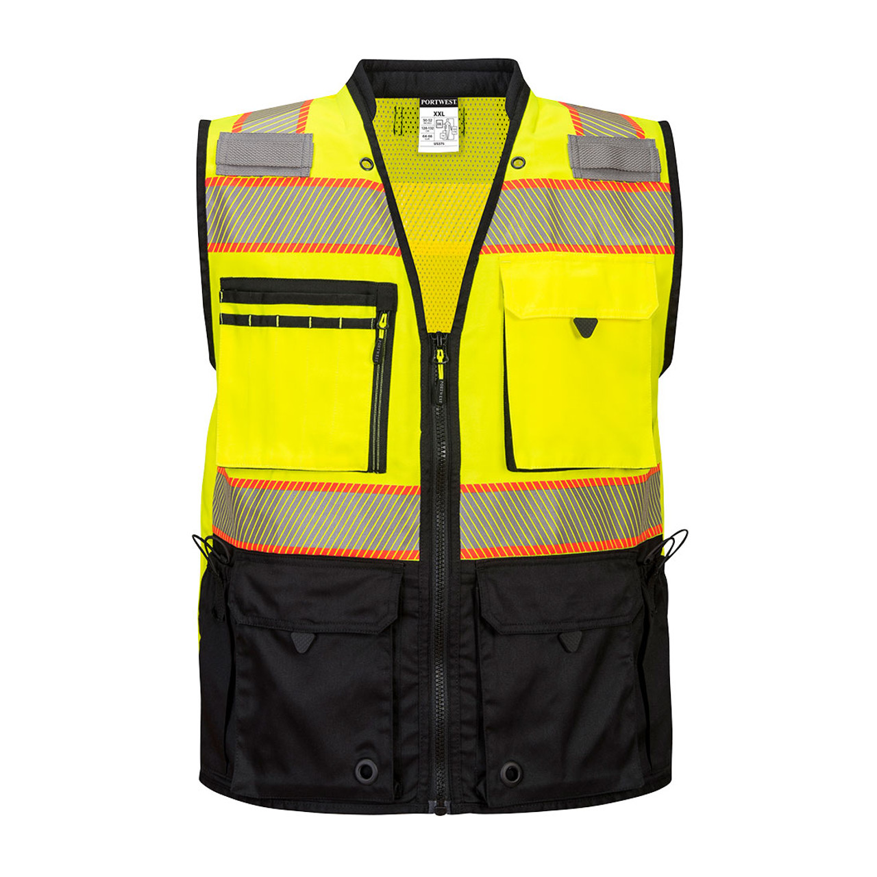Portwest US375 Premium Surveyor Vest Yellow/Black, Large