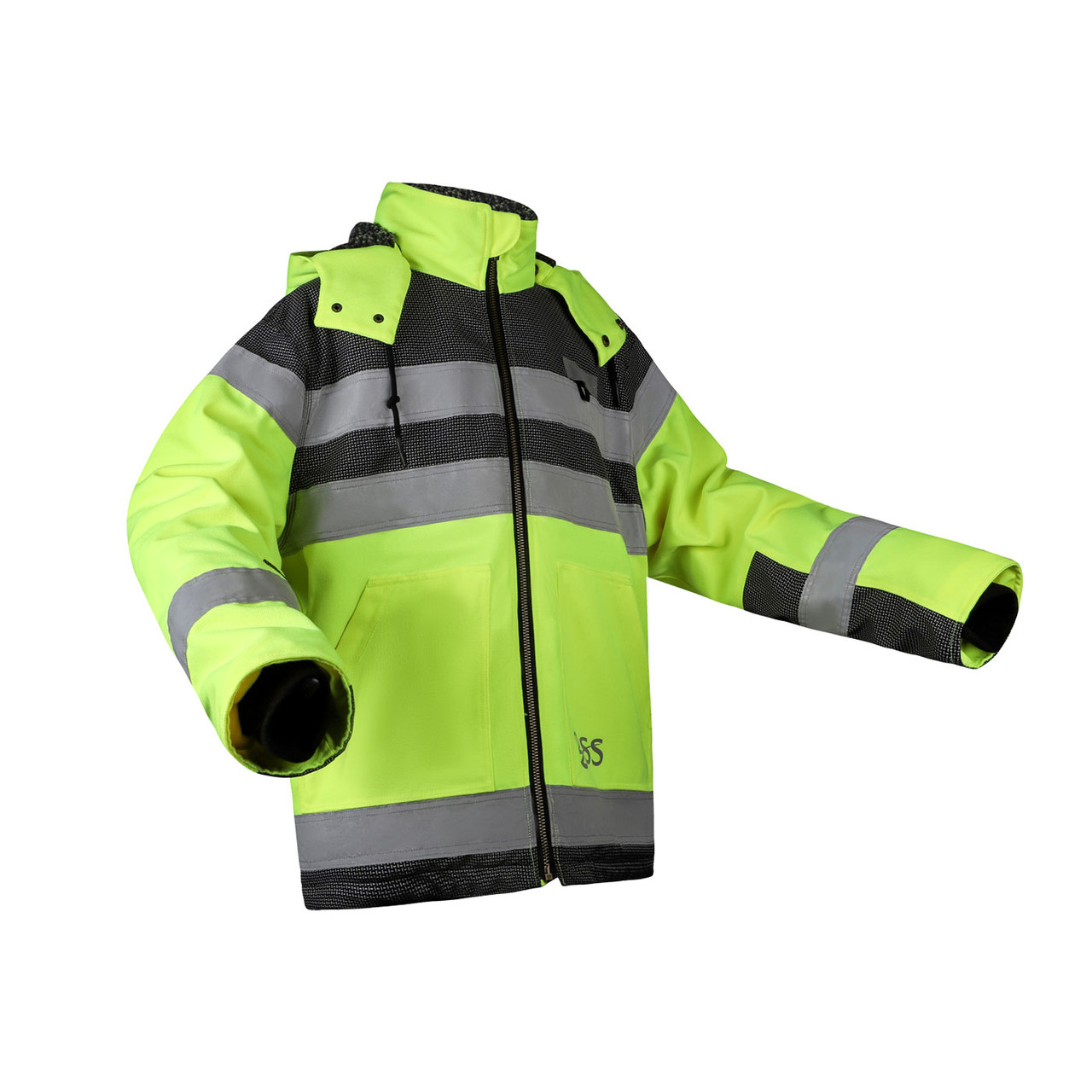 GSS Class 3 Hi Vis Lime Black Bottom ONYX QUARTZ Teflon Shield