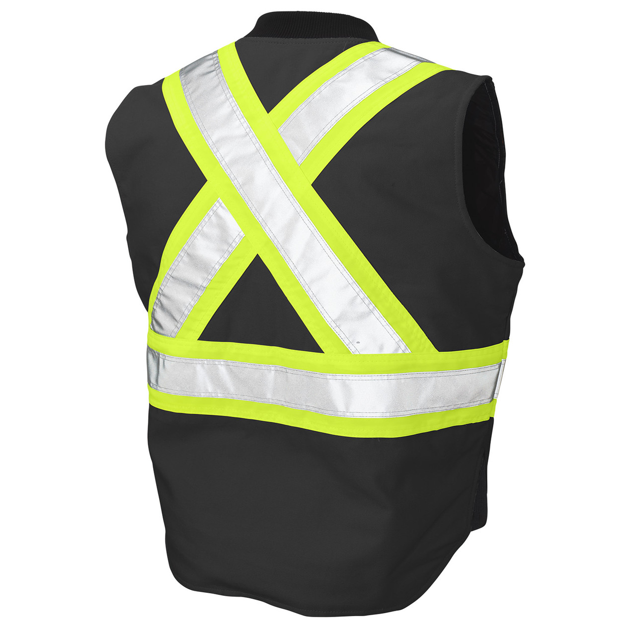 Tough Duck Class 1 Enhanced Visibility X-Back Black Duck