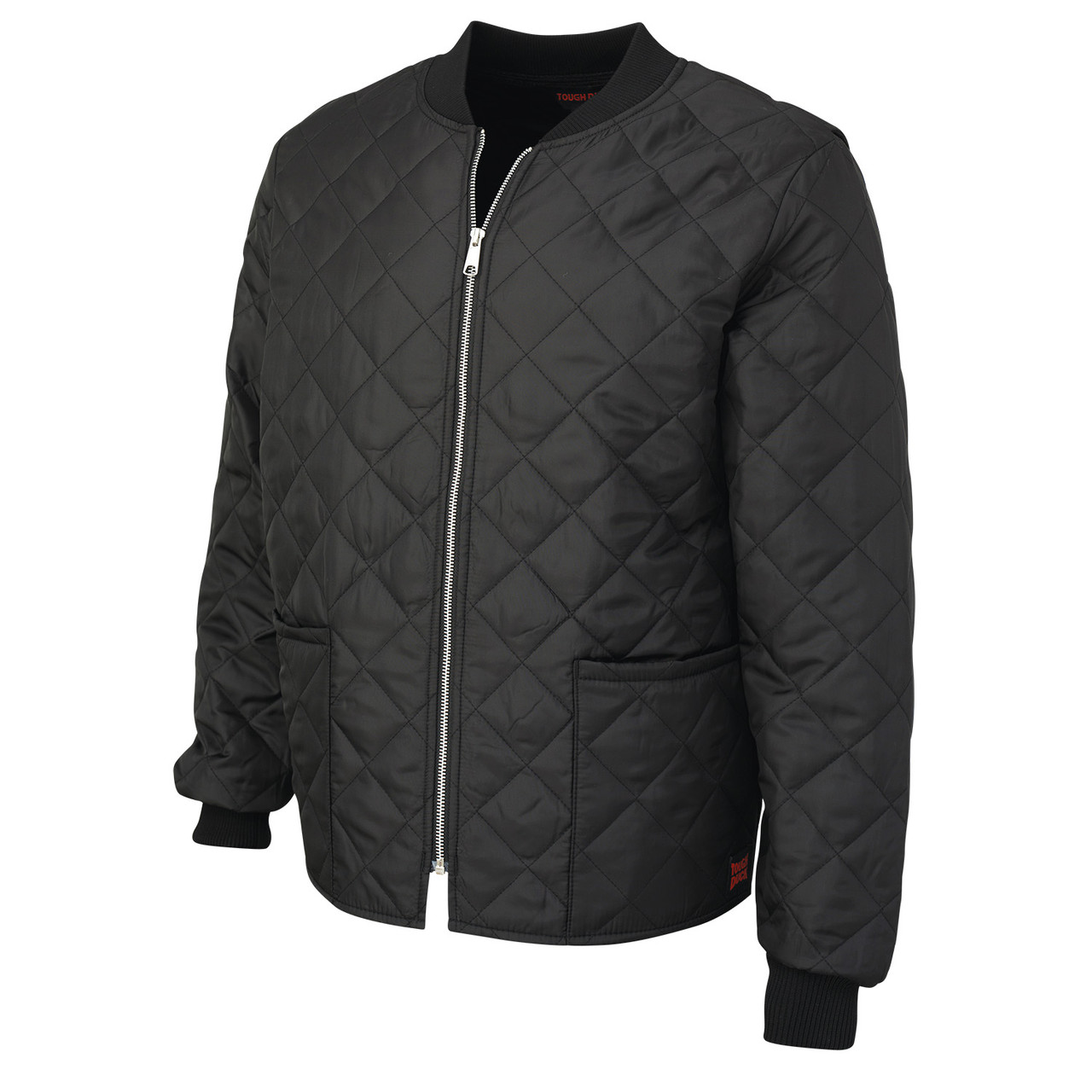 Tough Duck Quilted Insulated Black Freezer Jacket WJ25