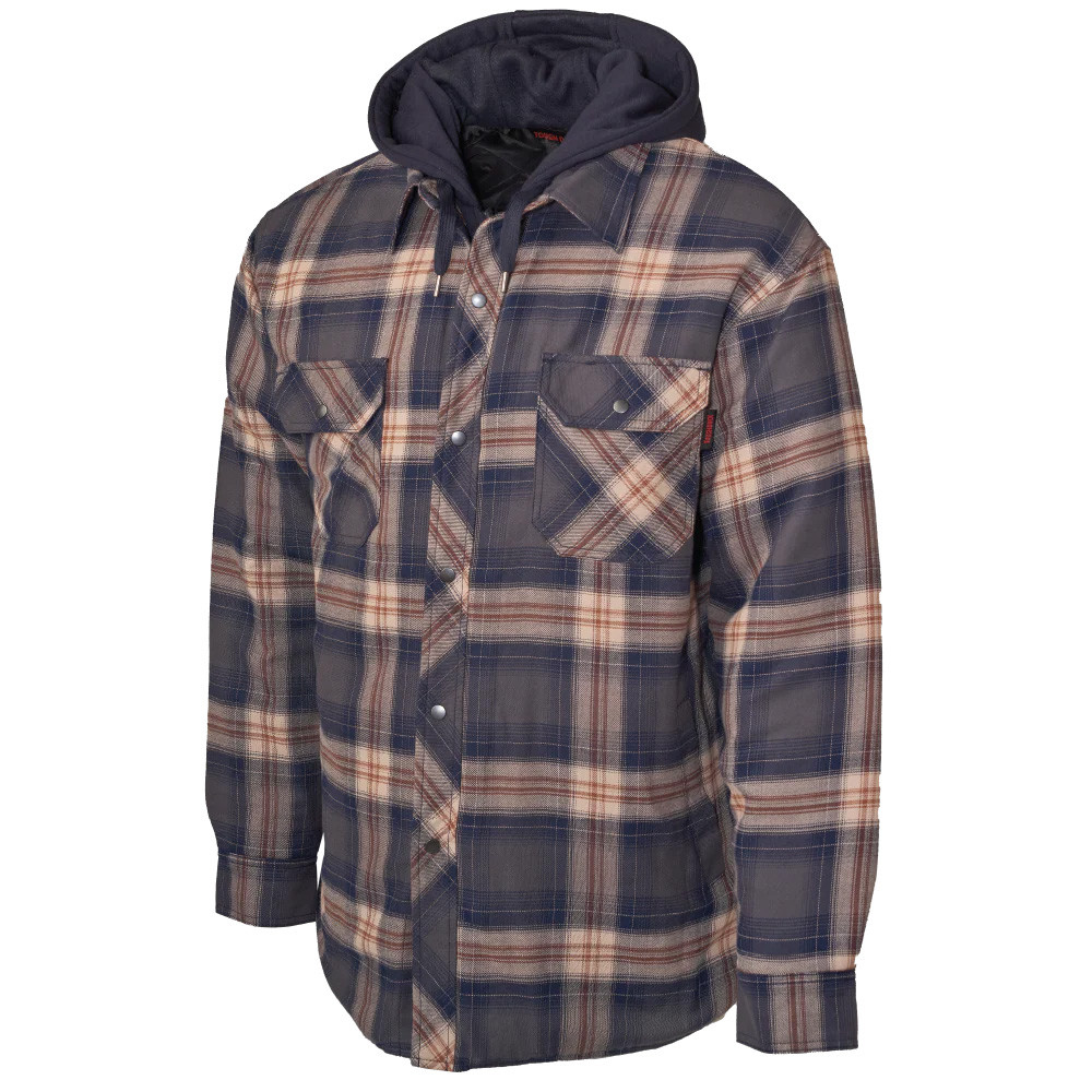 Tough Duck Quilt Lined Hooded Flannel Jac-shirt WS06