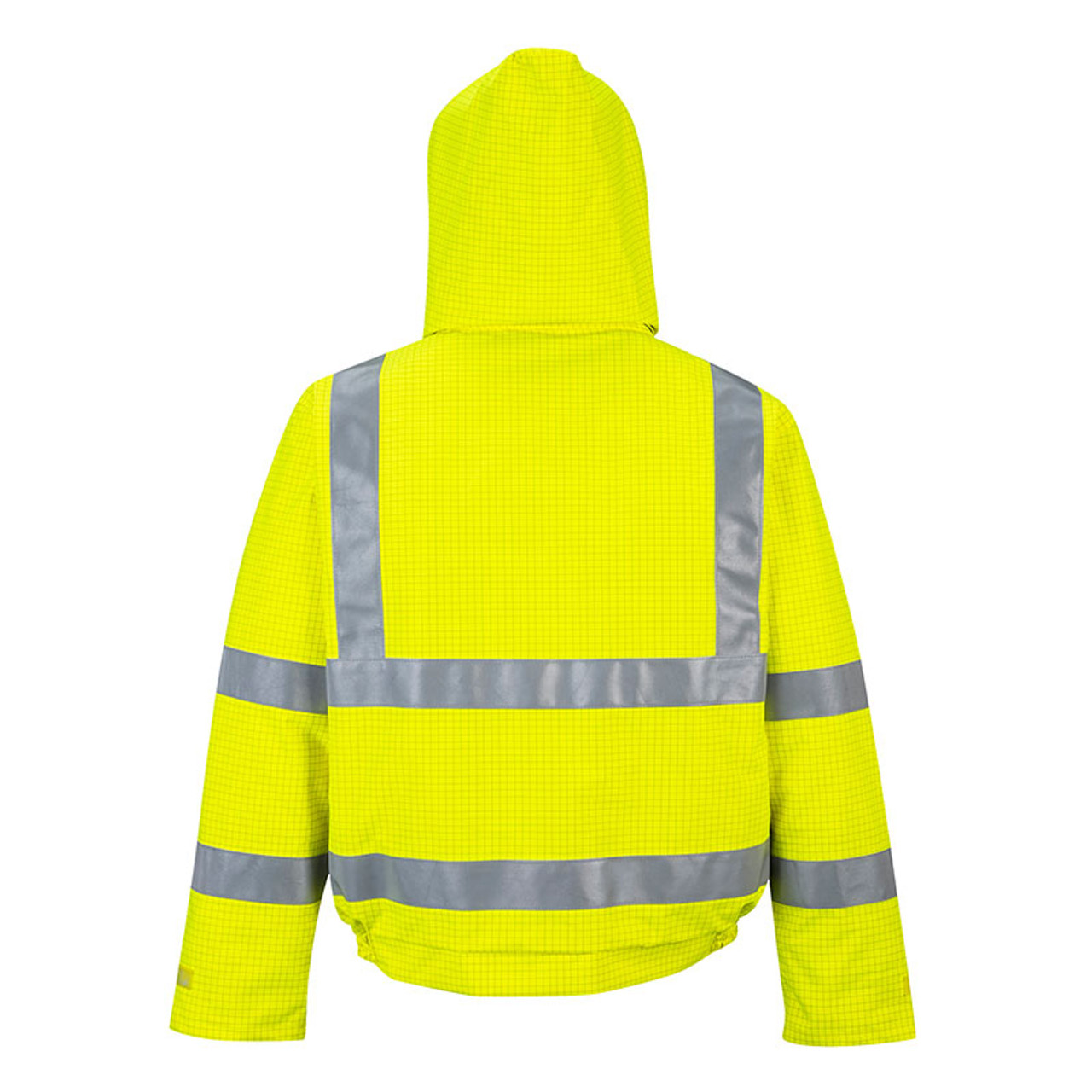 PortWest Class 3 Hi Vis 5-in-1 Executive Jacket Yellow Black US768YBR