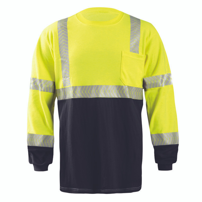 トップス c-boy style Slow Flow (No.53) Occunomix FR Class 3 Hi Vis Segmented Long Sleeve T-Shirt FR-TM2243