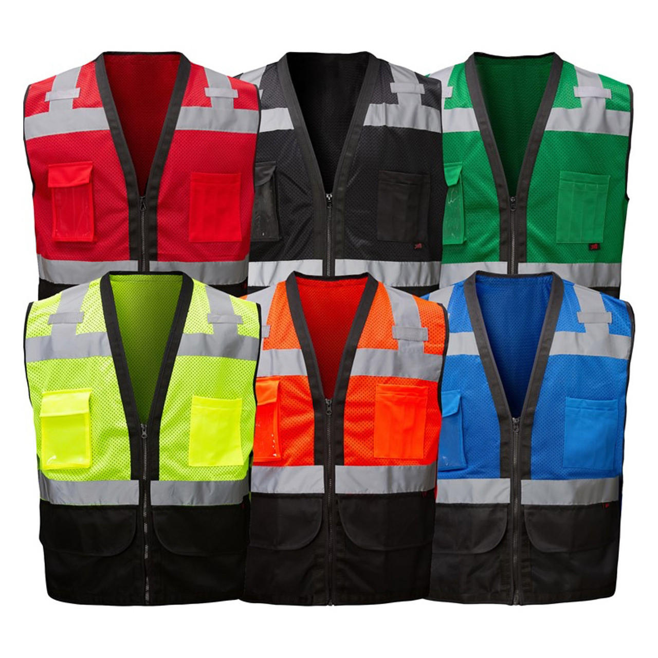 Buy Safety Reflective Jackets with GREEN ZIPPER Up to 60% Off – Robustt