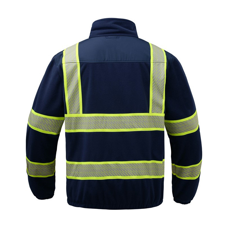 Onyx Non-ANSI Enhanced Visibility Fleece Full Zip Hoodie