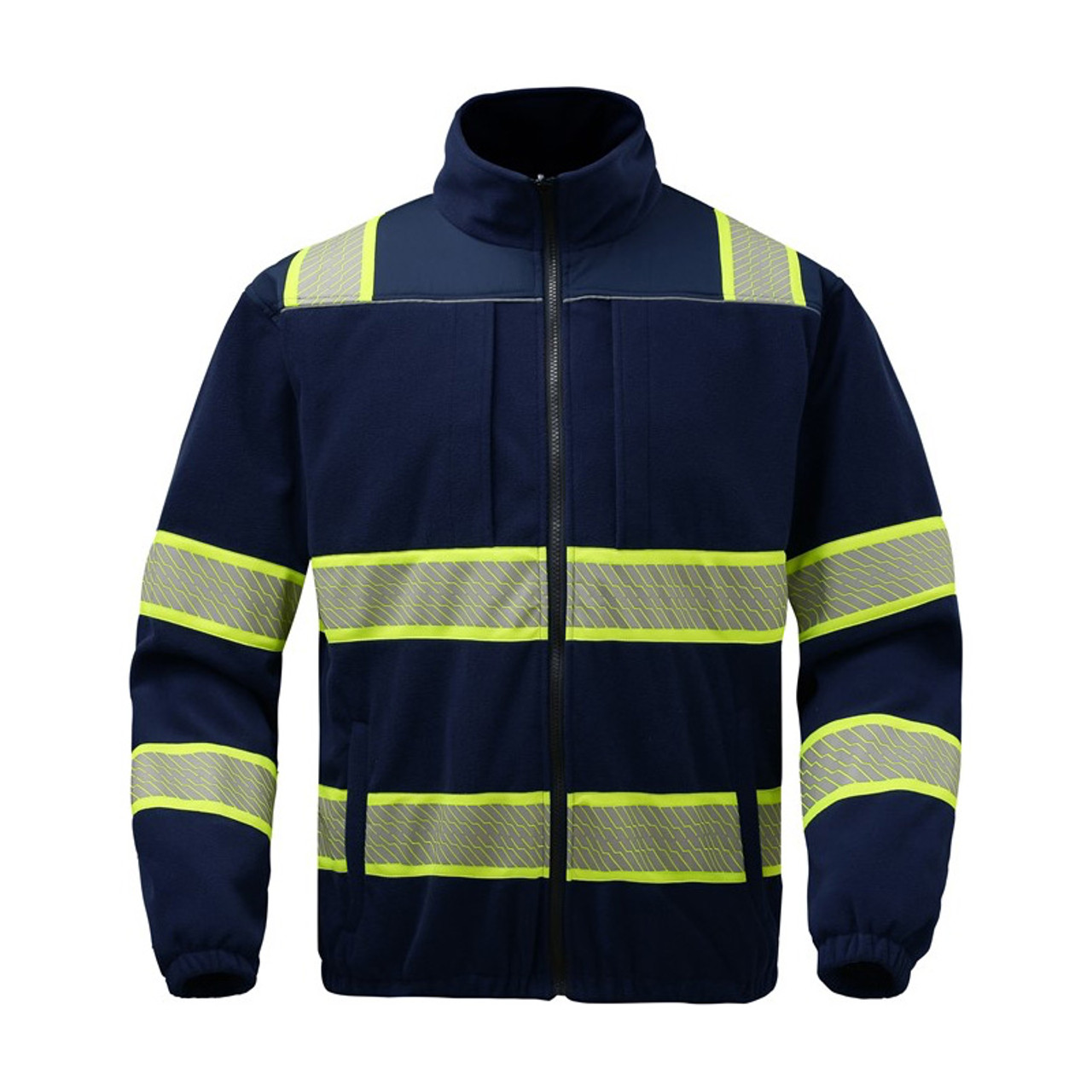 Pyramex Safety Heated Hi-Vis Lime Bomber Jacket - The Warming Store