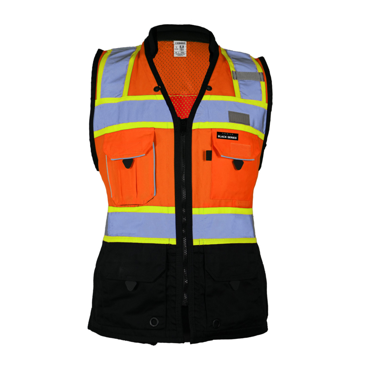 Kishigo Premium Black Series Woman's Heavy Duty Surveyors Vest