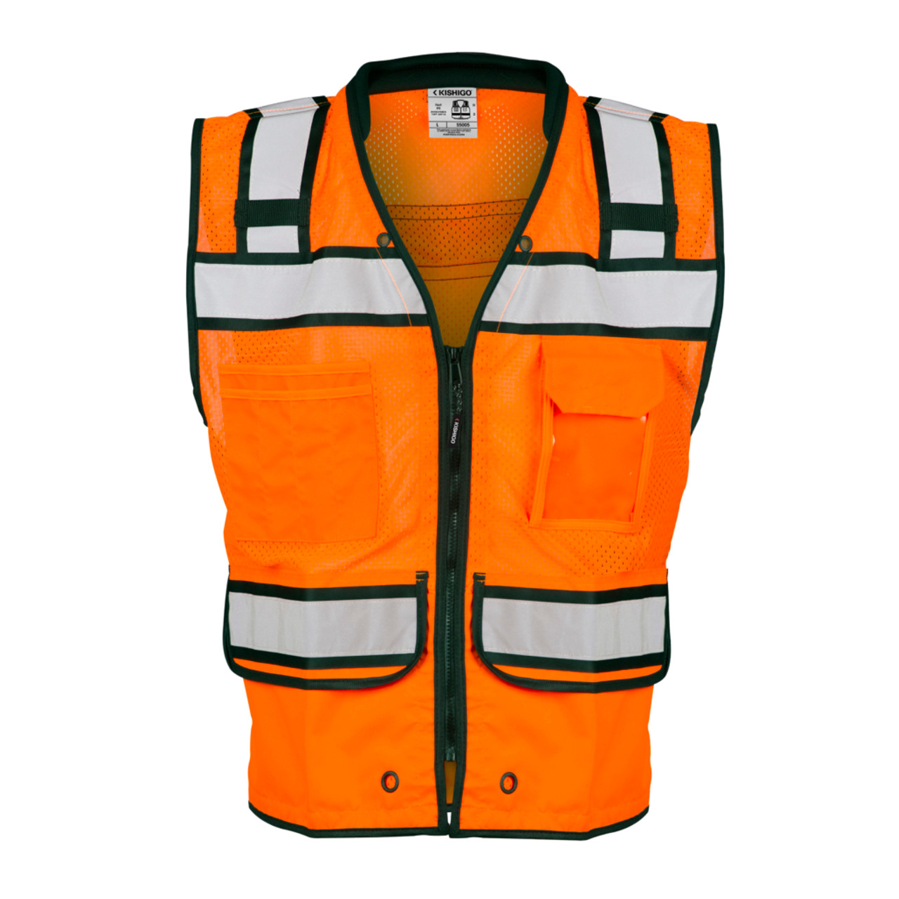 kirov SPRAY JQ BLOUSON キロフ Kishigo High Performance Surveyors Zipper Vest S5004 Lime