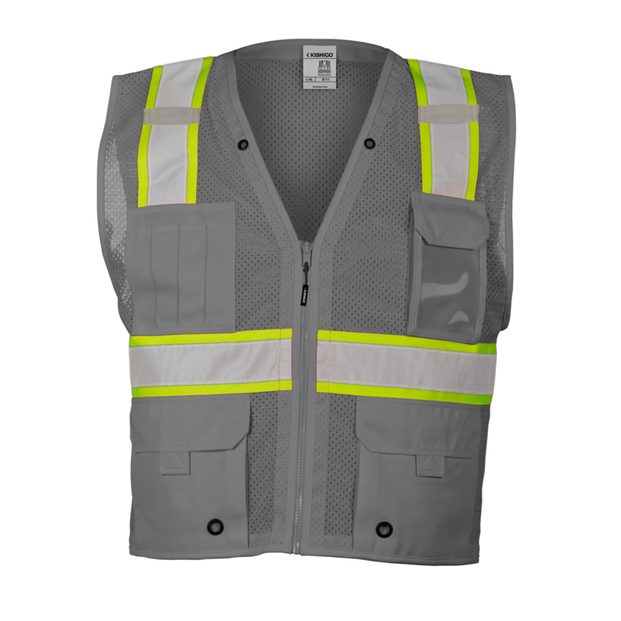 Kishigo Enhanced Visibility Multi Pocket Mesh Vest B100-B111