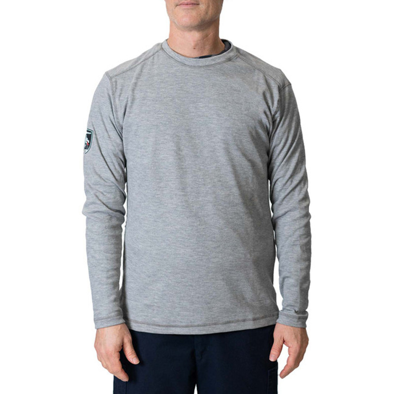 DragonWear FR Pro Dry Tech LS Shirt Gray Heather DFM 146313