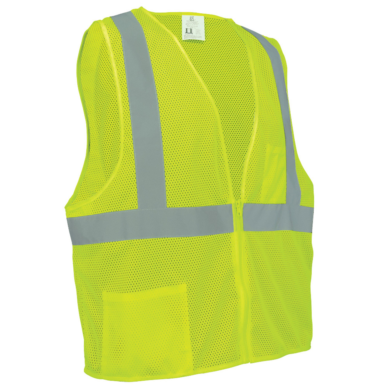 FrogWear® High-Visibility Lightweight Mesh Polyester Safety Vest