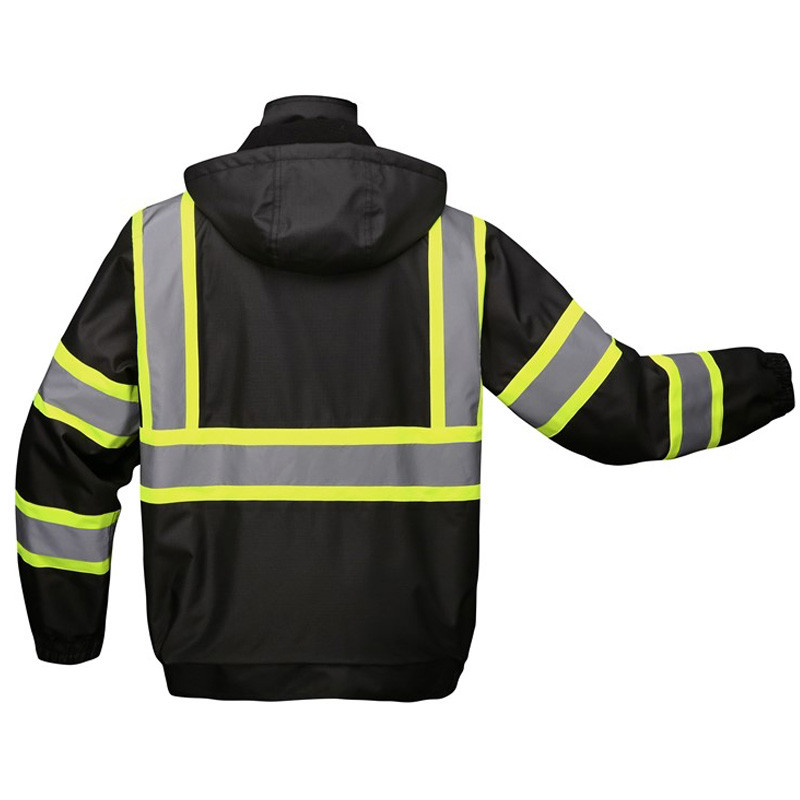 GSS Enhanced Visibility Ripstop Winter Bomber Jacket Black 8011