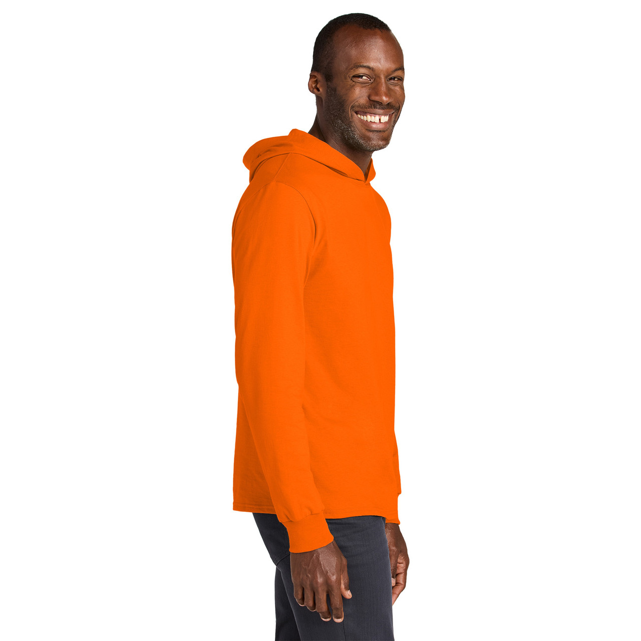 Jerzees Classics™ 363LH Unisex Cotton Hooded Long Sleeve T-Shirt