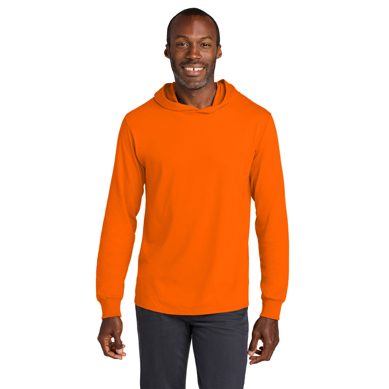 Jerzees Classics™ 363LH Unisex Cotton Hooded Long Sleeve T-Shirt