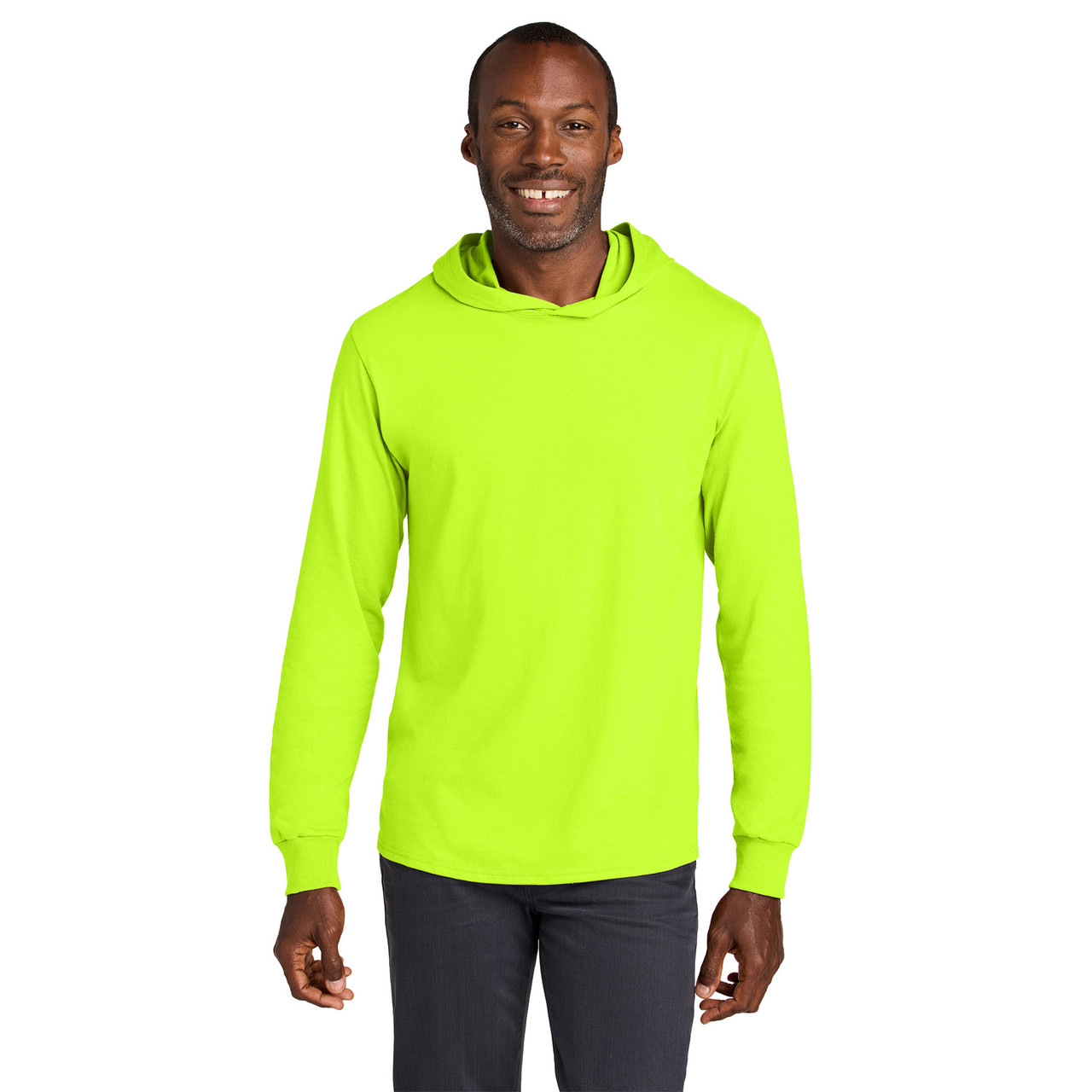 Jerzees Classics™ 363LH Unisex Cotton Hooded Long Sleeve T-Shirt