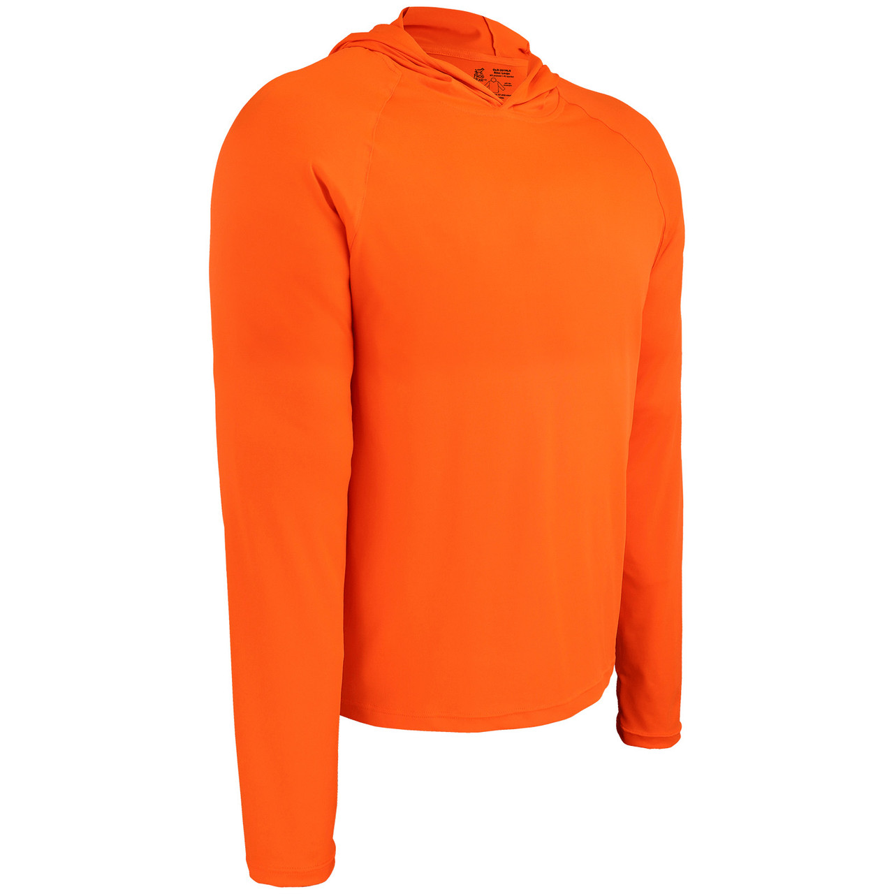 FrogWear® HV Premium High-Visibility Orange Hooded Long-Sleeve