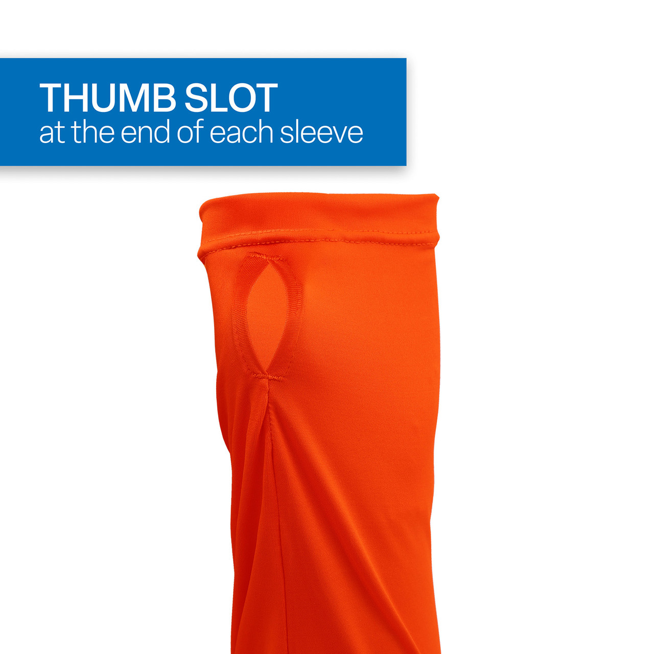 FrogWear® HV Premium High-Visibility Orange Hooded Long-Sleeve